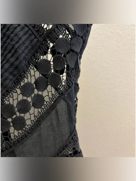 Free People "All That Talk" Mini Black Dress in size 4 EUC - Picture 14 of 17